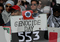 Demonstrators And Police Clash During Palestinian Solidarity Rally In Edmonton