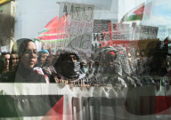Demonstrators And Police Clash During Palestinian Solidarity Rally In Edmonton