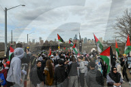 Demonstrators And Police Clash During Palestinian Solidarity Rally In Edmonton