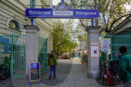 Beer Garden In Munich