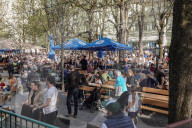 Beer Garden In Munich