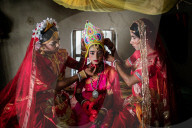 Celebrating Last Day Of Bengali Year