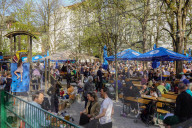 Beer Garden In Munich
