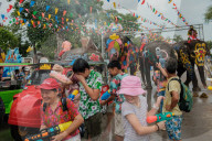 Elephants Join Songkran Festival In Ayutthaya To Mark Thai New Year