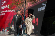 US Brand Storefront In Shanghai Amid Trade War Between China And US