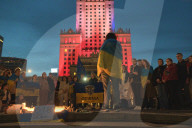 Vigil In Warsaw For Victims Of Russian Attack On Sumy 