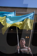 Solidarity With Ukraine Rally In Krakow, Poland