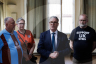 Prime Minister Keir Starmer visits British Steel workers
