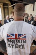 Prime Minister Keir Starmer visits British Steel workers