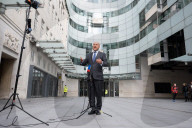 Guests departing Sunday with Laura Kuenssberg at the BBC, Broadcasting House, London, UK.