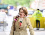 Guests arrive for Sunday with Laura Kuenssberg at the BBC, Broadcasting House, London, UK.