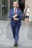 Guests attend the Sunday With Laura Kuenssberg show at BBC New Broadcasting House, London, UK.