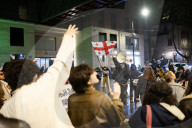  137th Day Of Pro-European Protests In Tbillisi, Georgia