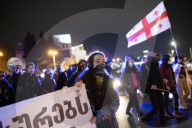  137th Day Of Pro-European Protests In Tbillisi, Georgia