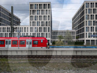 Railway Infrastructure At Donnersbergerbruecke In Munich