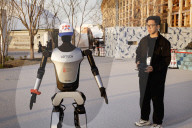 Chinese humanoid robot at Osaka expo

