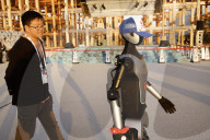Chinese humanoid robot at Osaka expo

