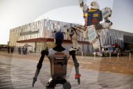 Chinese humanoid robot at Osaka expo

