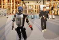 Chinese humanoid robot at Osaka expo

