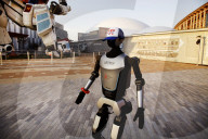 Chinese humanoid robot at Osaka expo

