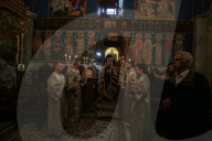 Palestinian Christians attend a Palm Sunday mass at the Greek Orthodox Saint Porphyrius Church, in Gaza CityGaza Christians observe Palm Sunday