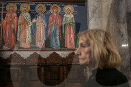 Palestinian Christians attend a Palm Sunday mass at the Greek Orthodox Saint Porphyrius Church, in Gaza CityGaza Christians observe Palm Sunday