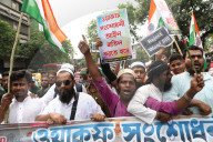 Protest Rally Against Controversial India's Waqf Act In Kolkata 