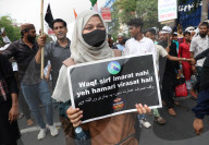 Protest Rally Against Controversial India's Waqf Act In Kolkata 