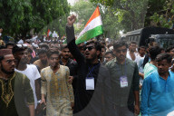 Protest Rally Against Controversial India's Waqf Act In Kolkata 