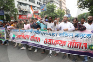 Protest Rally Against Controversial India's Waqf Act In Kolkata 