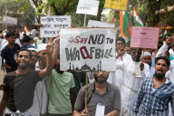 Protest Rally Against Controversial India's Waqf Act In Kolkata 