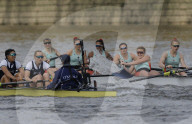 79th Oxford University vs Cambridge University Women's Boat Race on the River Thames in London, UK.