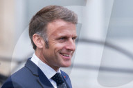 French President Emmanuel Macron Welcomes The President Of Iraq's Autonomous Kurdistan Region Netchirvan Barzani
