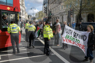 Anti Israel rally turns violent in Trafalgar Square