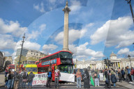Anti Israel rally turns violent in Trafalgar Square