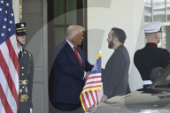 DC: President Trump and President Bukele hold a White House arrivals