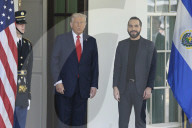DC: President Trump and President Bukele hold a White House arrivals