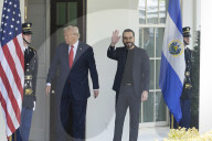 DC: President Trump and President Bukele hold a White House arrivals
