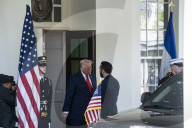 President Of El Salvador Nayib Buckle  And  President Donald J Trump
