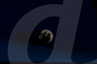 April  Pink Full Moon Seen Over Mexico City