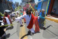 Palm Sunday Reenactment  In Mexico- Holy Week