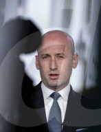 Stephen Miller  Talks To Press After Interview With Fox News