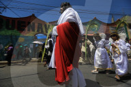 Palm Sunday Reenactment  In Mexico- Holy Week