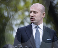 Stephen Miller  Talks To Press After Interview With Fox News