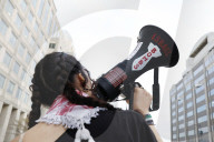 Pro-Palestine Protesters Demand Freedom For Mahmud Khalil At ICE Building Rally