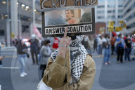 Pro-Palestine Protesters Demand Freedom For Mahmud Khalil At ICE Building Rally