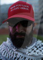 Pro-Palestine Protesters Demand Freedom For Mahmud Khalil At ICE Building Rally