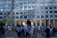 Pro-Palestine Protesters Demand Freedom For Mahmud Khalil At ICE Building Rally
