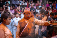Sindoor Jatra In Nepal.
