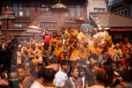Sindoor Jatra In Nepal.
